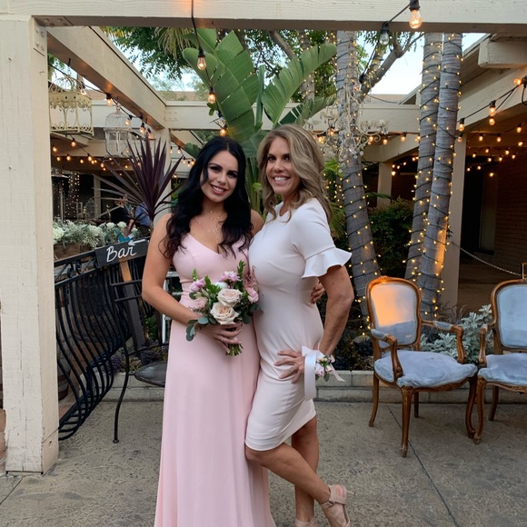 david's bridal petal bridesmaid dress